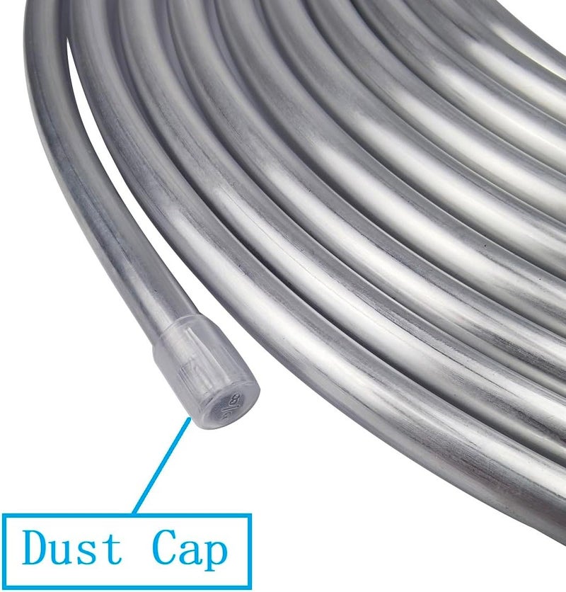 Shonee 3/8 Fuel Line, 3003 Grade Aluminium Tubing for Brake Line, Metal Coiled Gas Line, Refrigeration [OD:3/8"][ Wall Thickness:0.035"][L:10ft] - Image 2